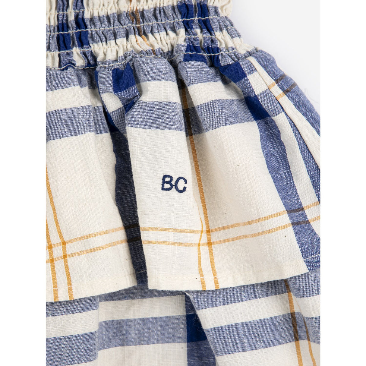 Bobo Choses Offwhite Fun Tartan Woven Skirt