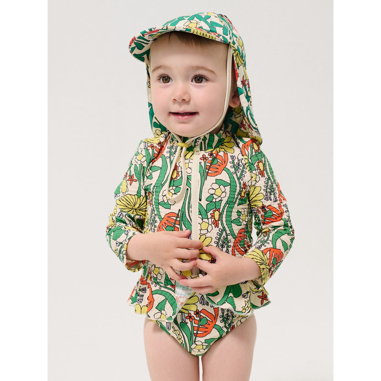 Bobo Choses Multicolor Color Herbalist All Over Swim Overall