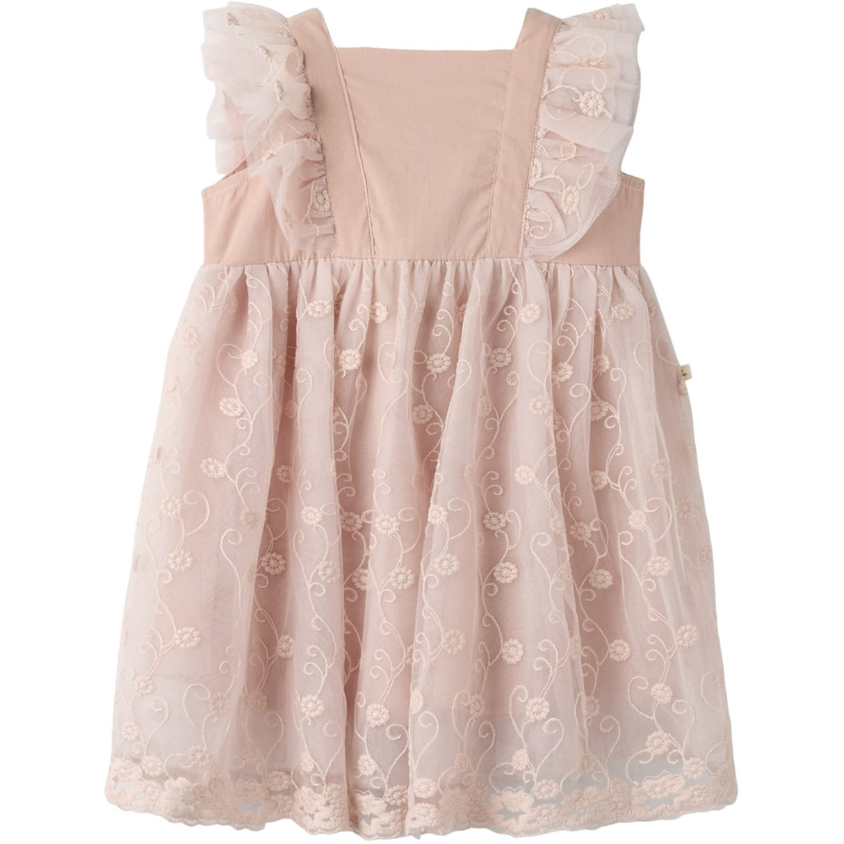 Lil'Atelier Peach Whip Nmffeya Sl Tulle Dress Lil