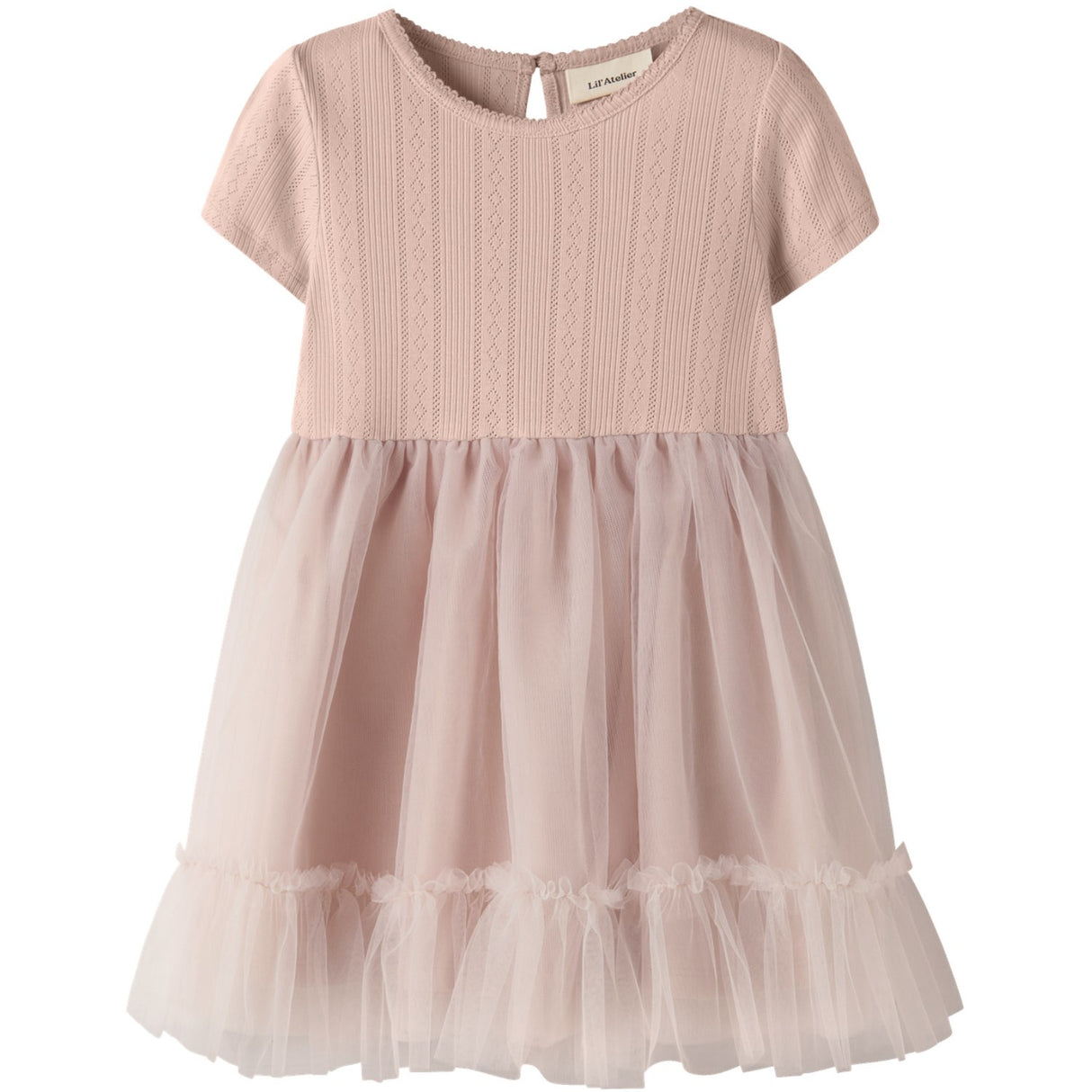 Lil'Atelier Peach Whip Nmffanella Ss Tulle Dress Lil