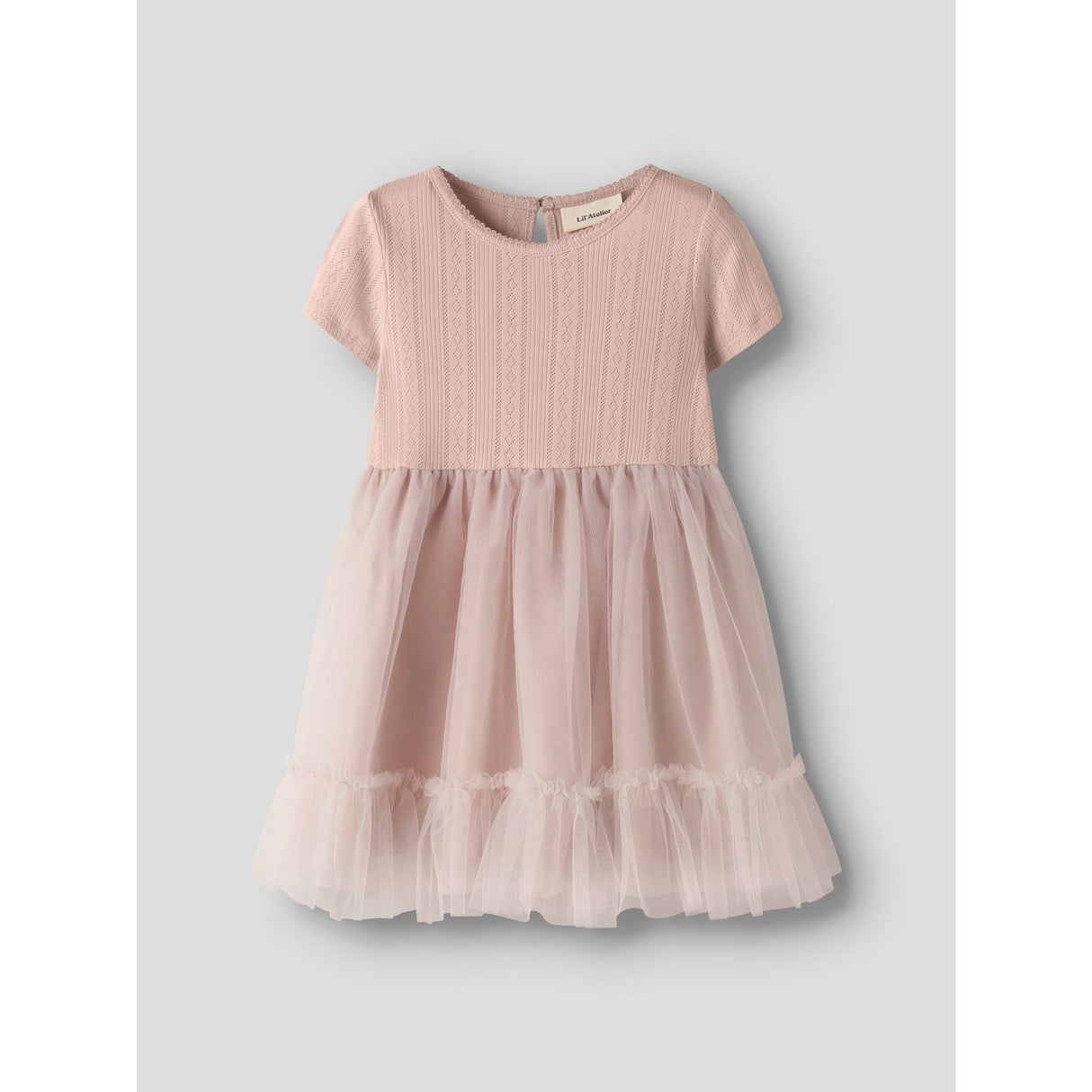 Lil'Atelier Peach Whip Nmffanella Ss Tulle Dress Lil