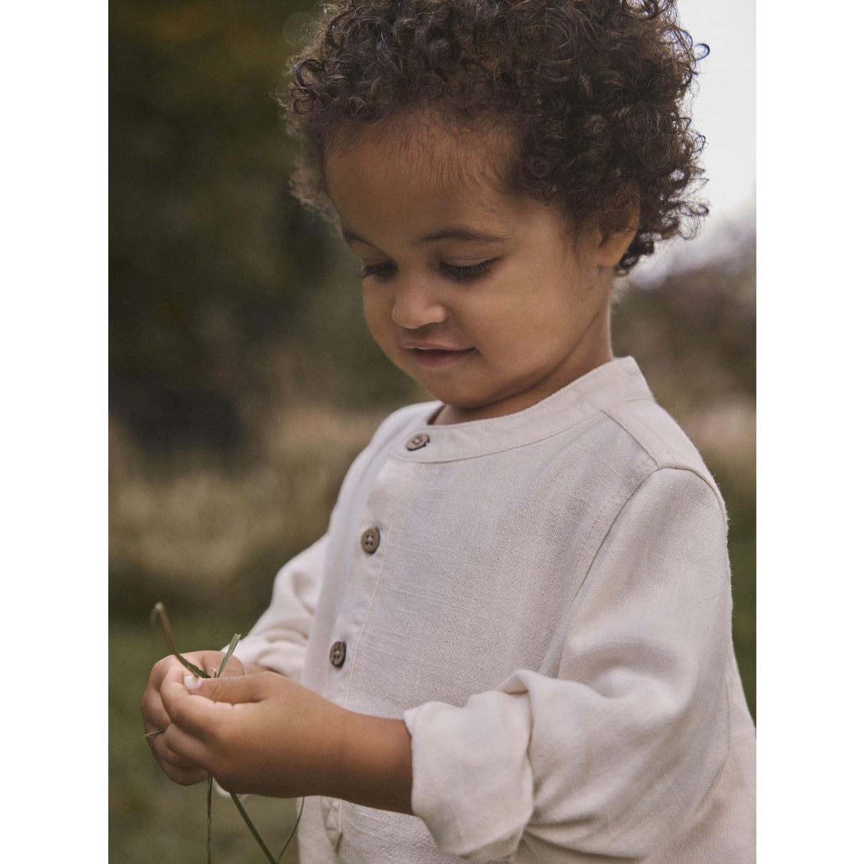 Lil'Atelier Coconut Milk Nmmfreddie Ls Loose Shirt Lil