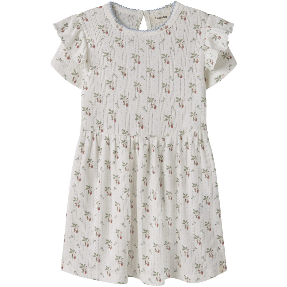 Lil'Atelier Coconut Milk Strawberry Nmfrachello Duna Ss Dress Lil