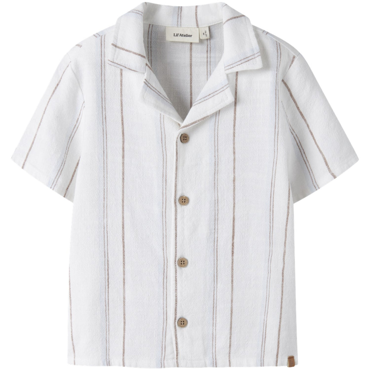 Lil'Atelier Coconut Milk Nmmjeran Ss Loose Shirt Lil