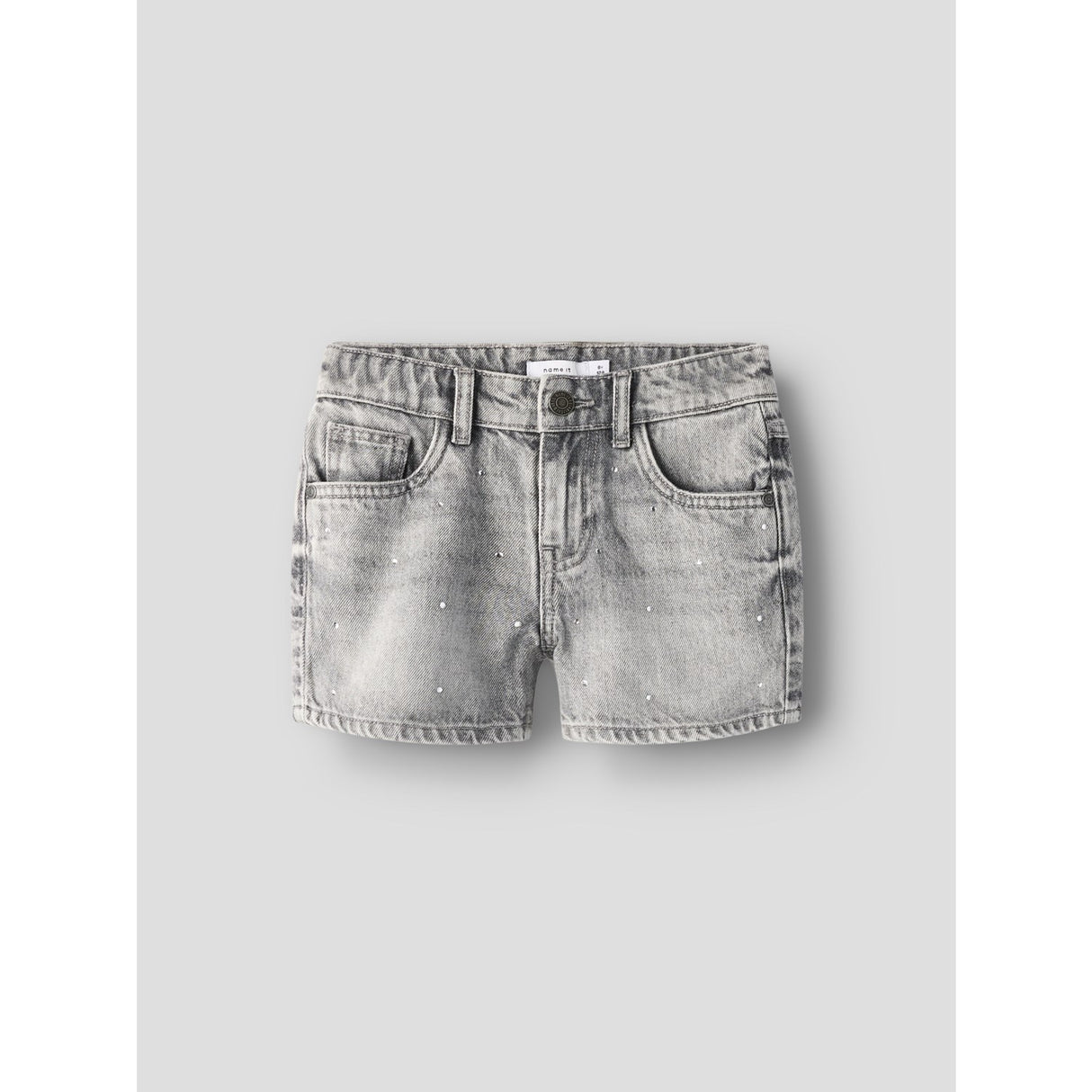 Name It Light Grey Denim Nkfrose Rhine Dnm Shorts 6042-Ac Noos