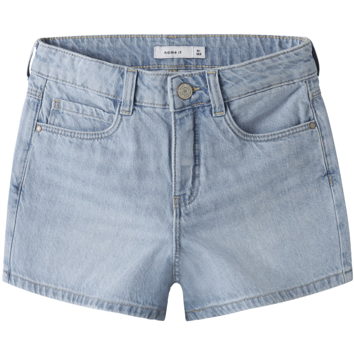 Name It Light Blue Denim Nkfrose Mom Dnm Shorts 1141-Mj Noos