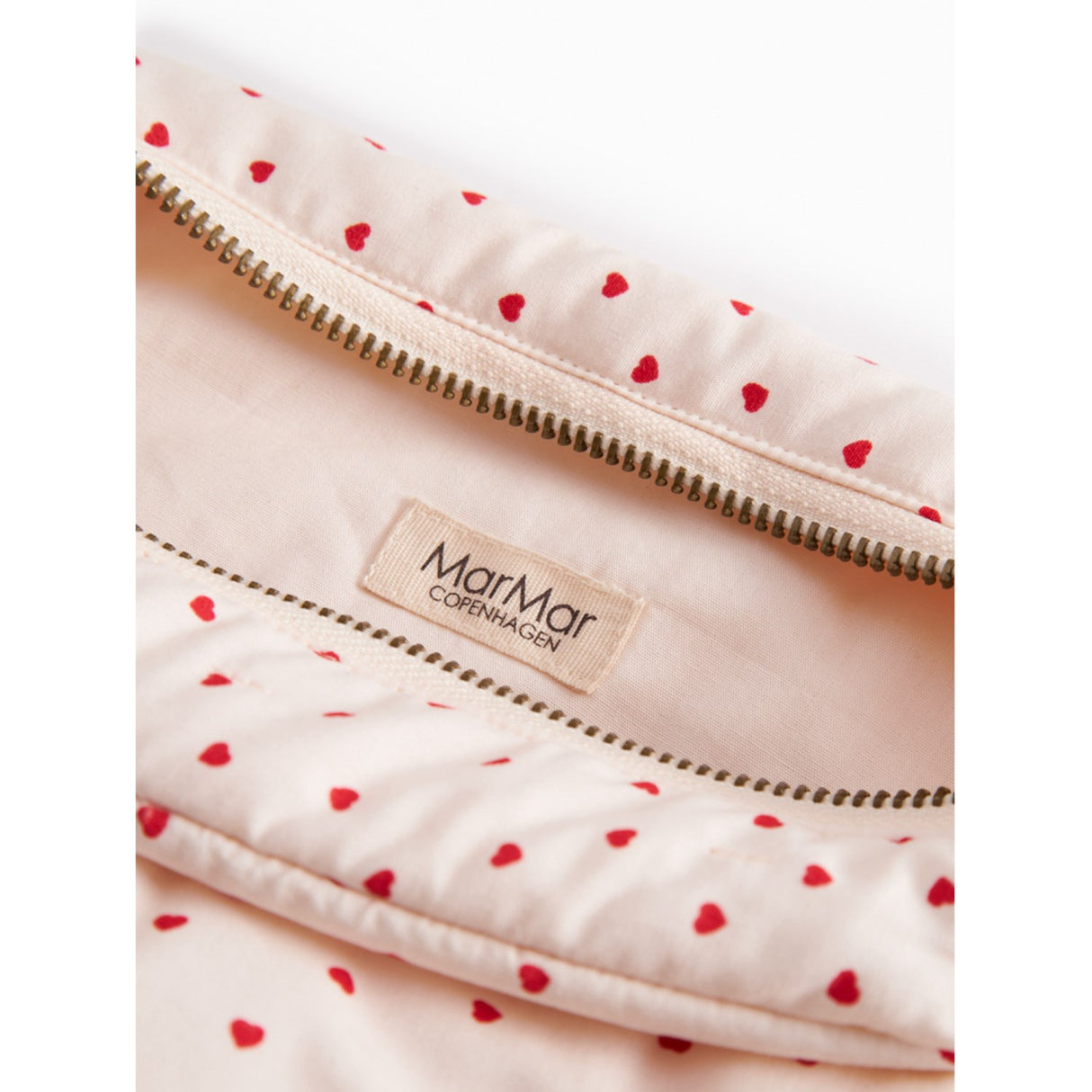 MarMar Cotton Percale Home Happy Hearts Toiletry Bag