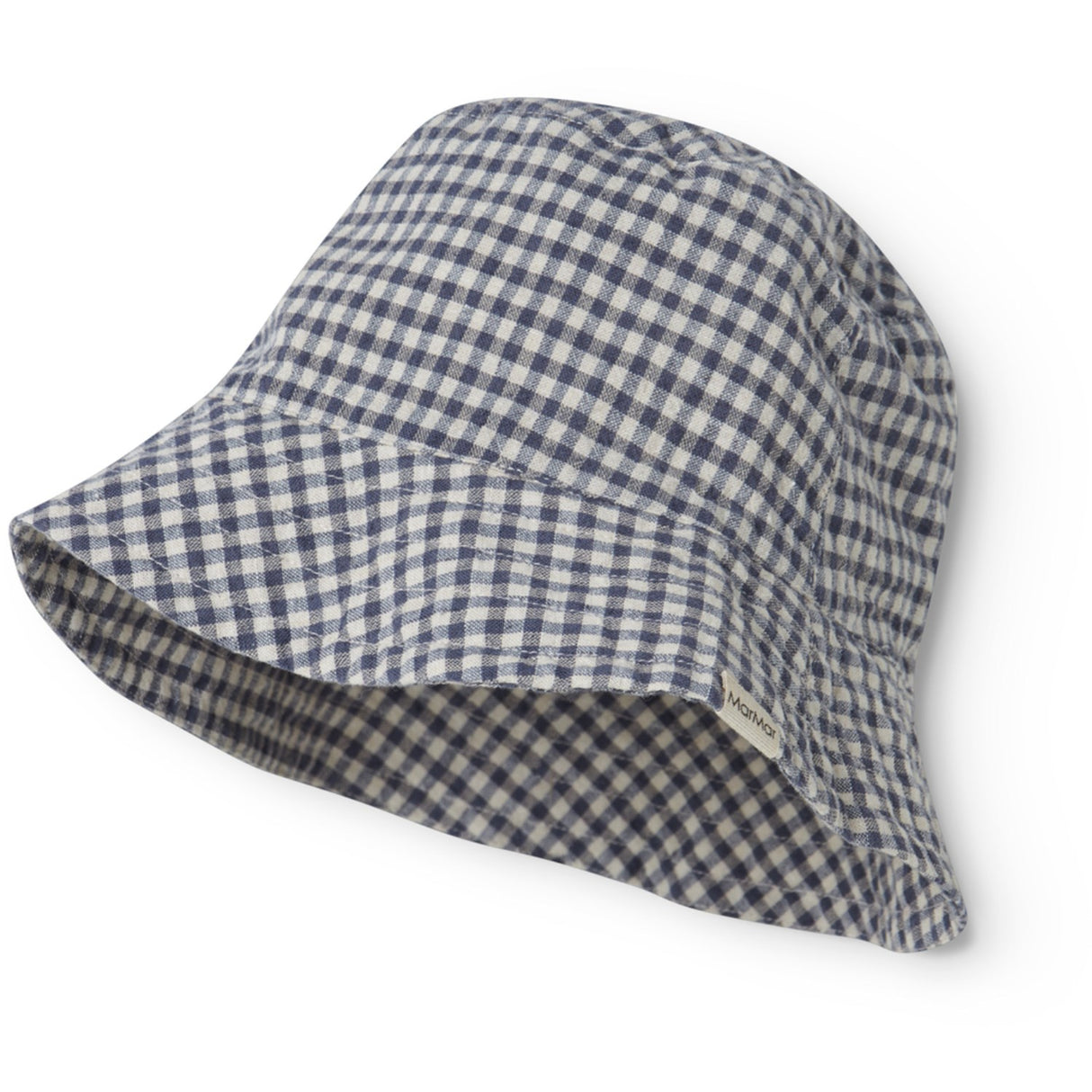 MarMar Cotton Linen Marine Check Arida Hat