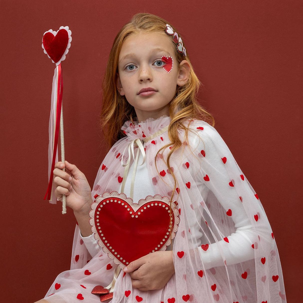Mimi & Lula Bag Med Rem - Scalloped Heart Valentines