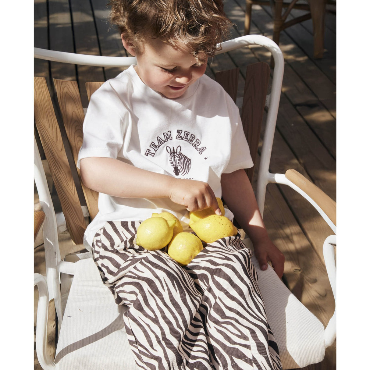 Fliink Cloud Dancer Sommer Zebra T-Shirt