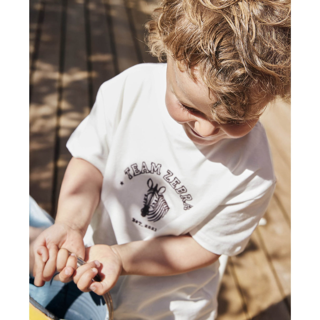 Fliink Cloud Dancer Sommer Zebra T-Shirt
