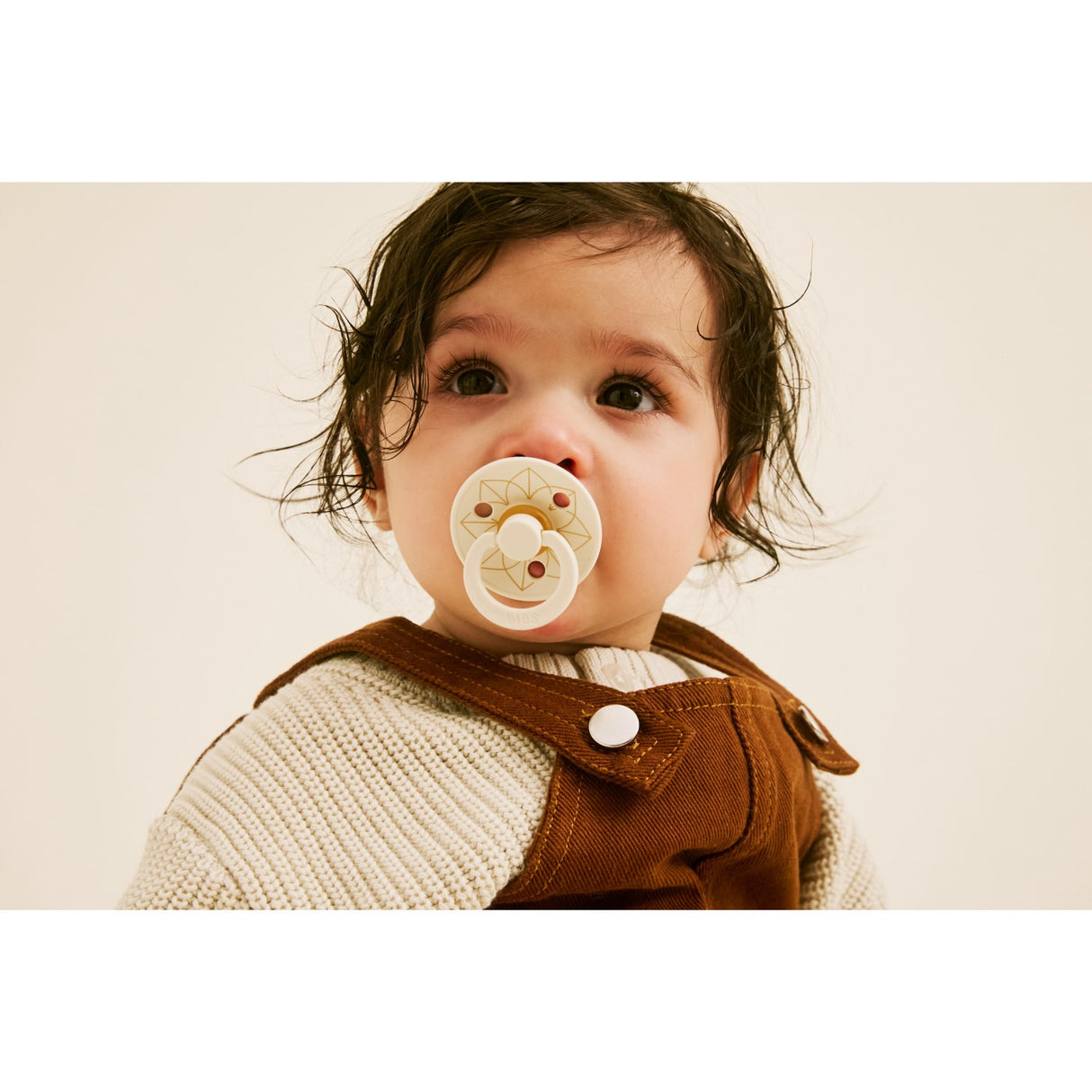 Bibs Ivory Gold Pacifier Studio Colour 2 Pack Noor Latex