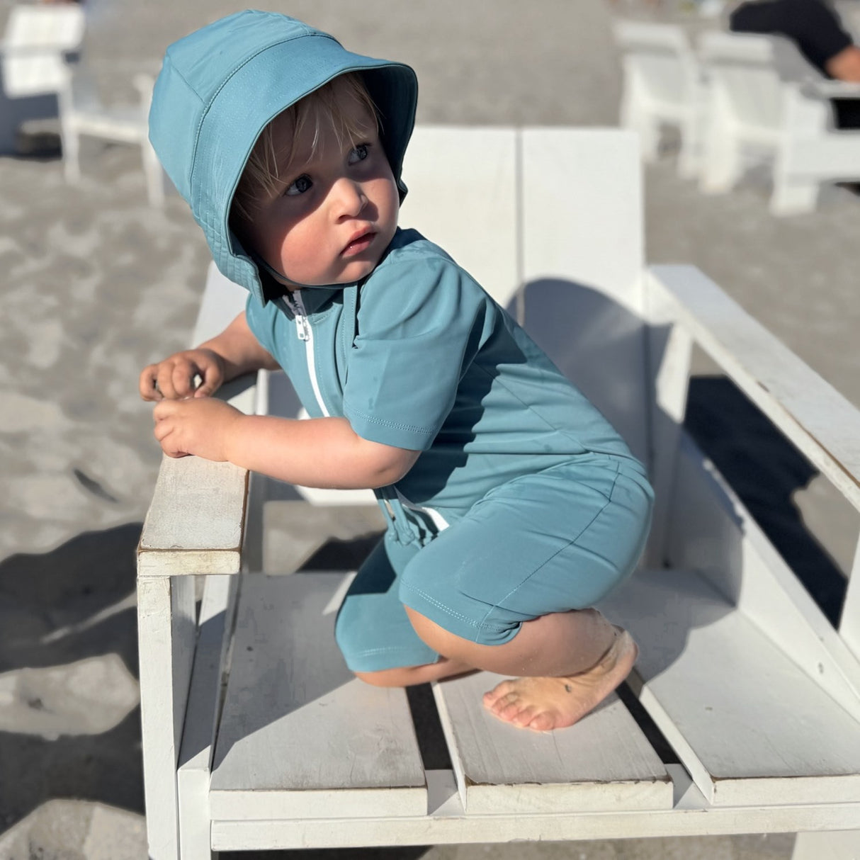 Petit Crabe Stone Noe Star Sunsuit S/S
