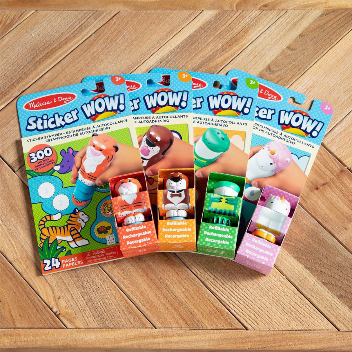 Melissa & Doug Lyseød Sticker Wow! Activity Pad Set Unicorn