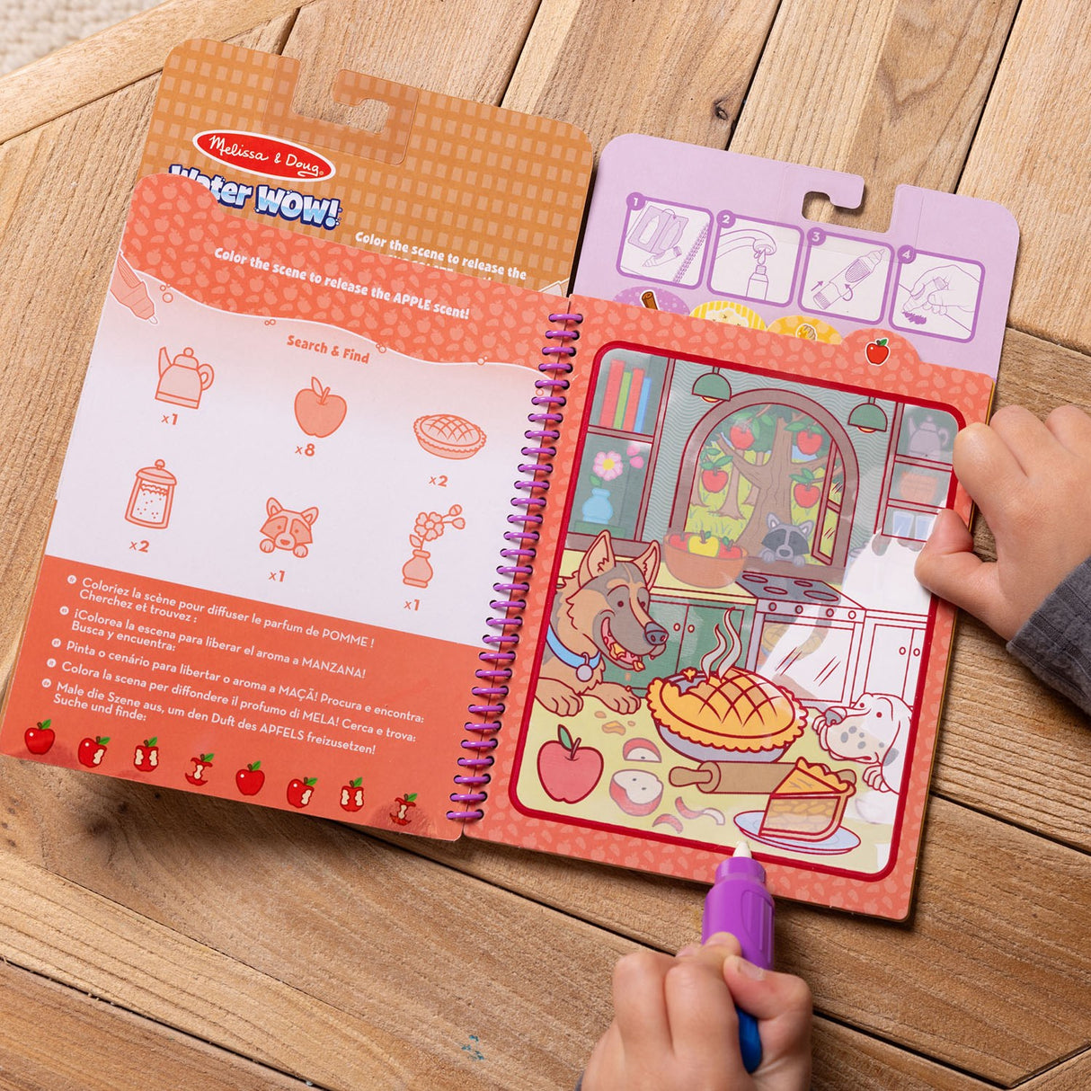Melissa & Doug Lilla Coloring Book "Water Wow!" Snackdufte