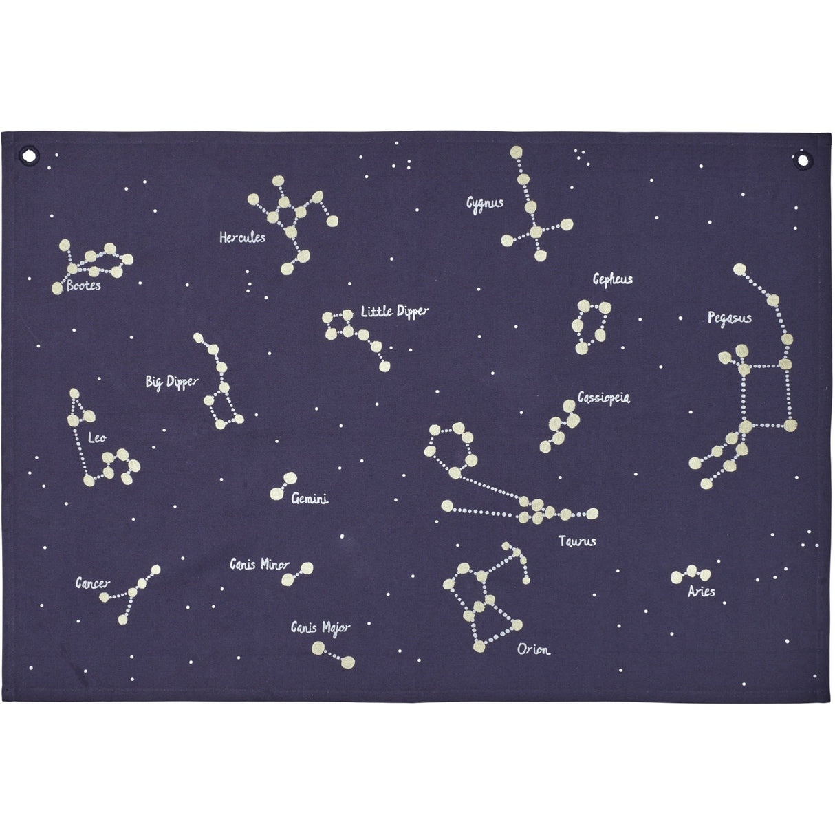 Ferm Living Dark Blue Constellation Textile Map