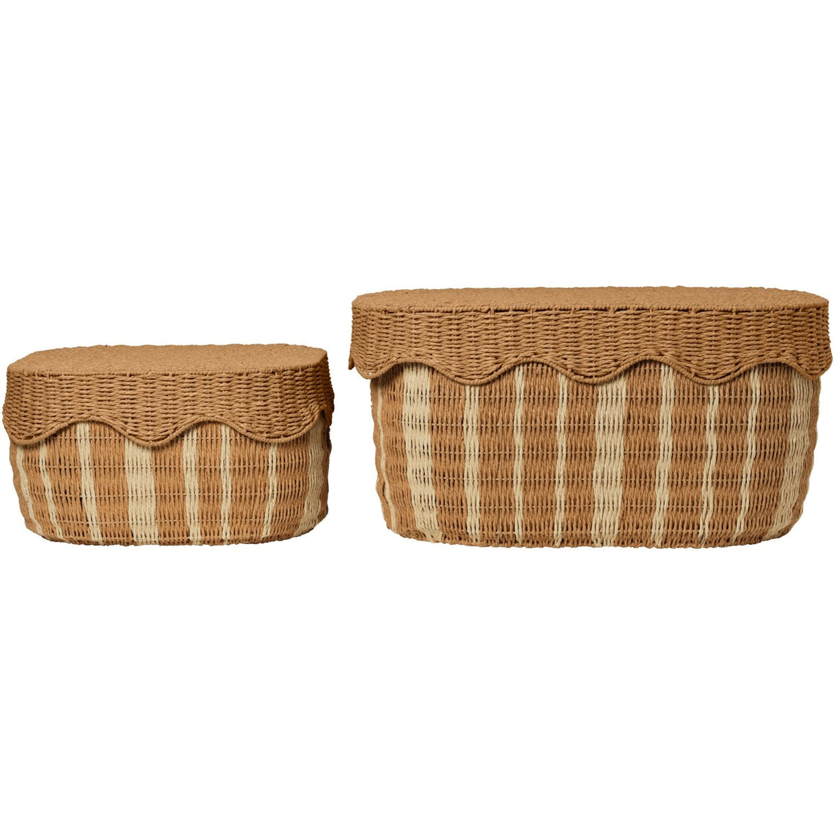 Ferm Living Natural/Off-white Rivan Storage Baskets 2 Pack