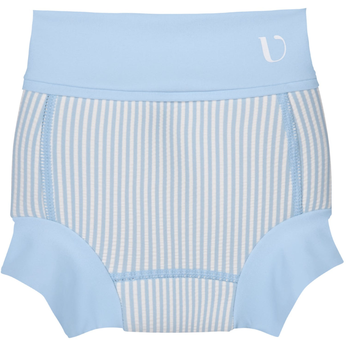 Vanilla COPENHAGEN Blue Swim Pants Neoprene Seersucker