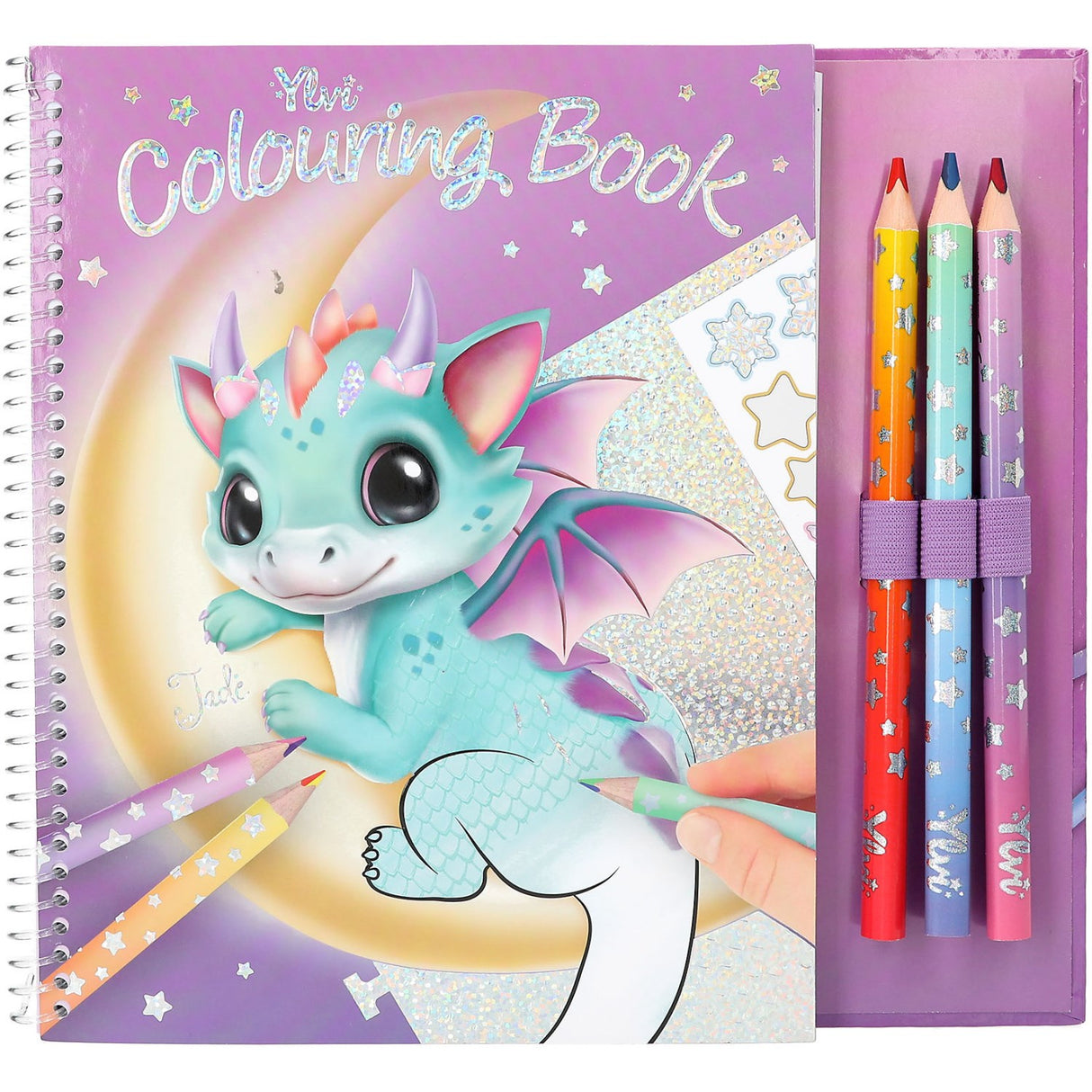 Ylvi Lucky Dragon Colouring Book