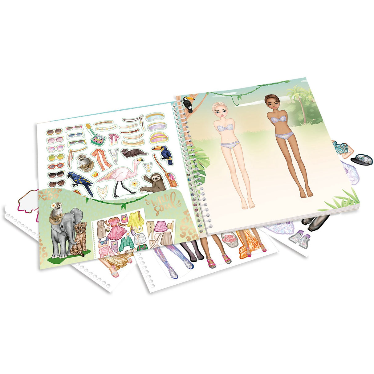 TOPModel Safari Dress Me Up Stickerbook