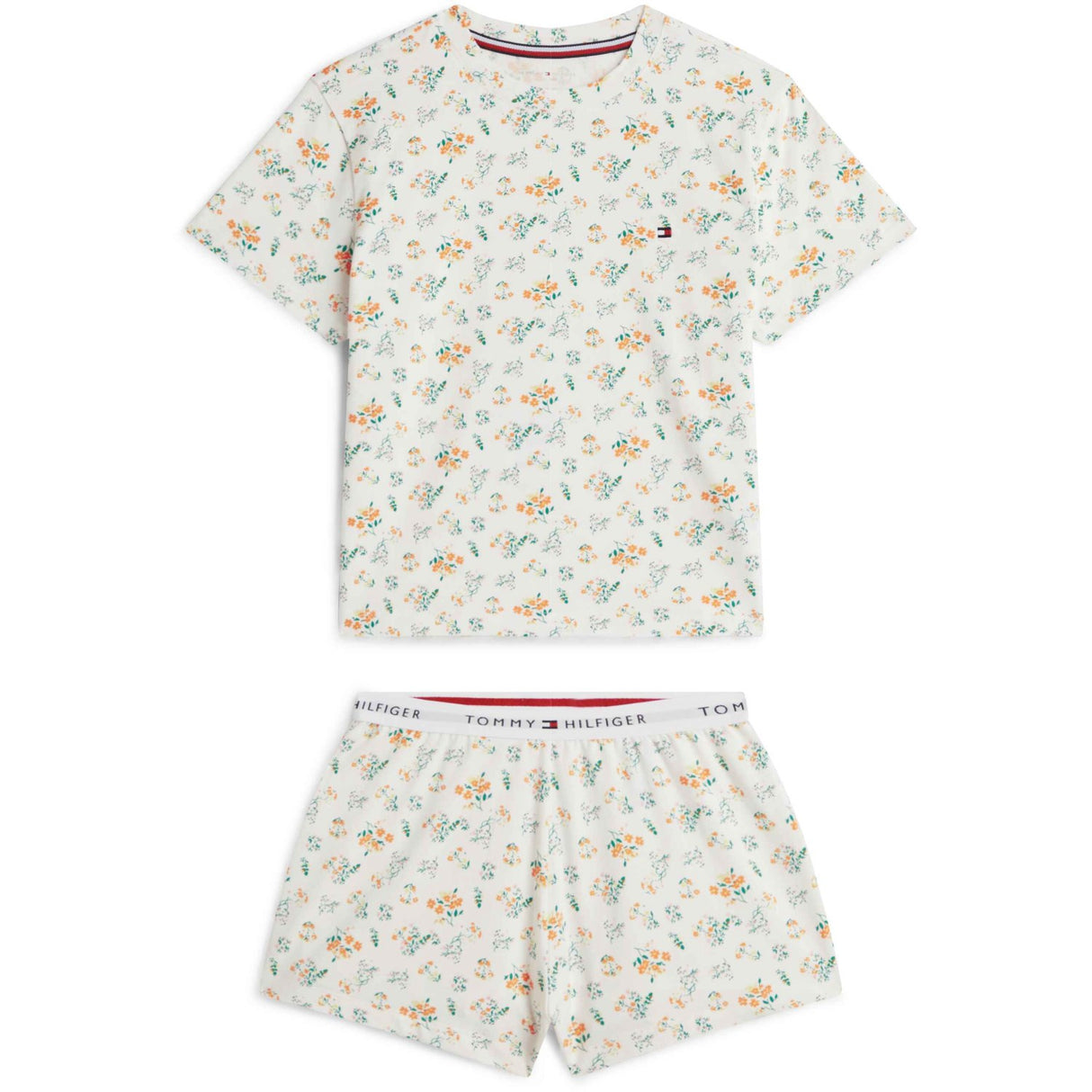 Tommy Hilfiger Traditional Floral Ecru Ss Pj Set