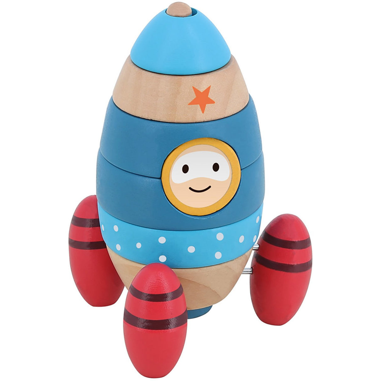 Vilac Stableleg - Space Rocket 9 Pieces