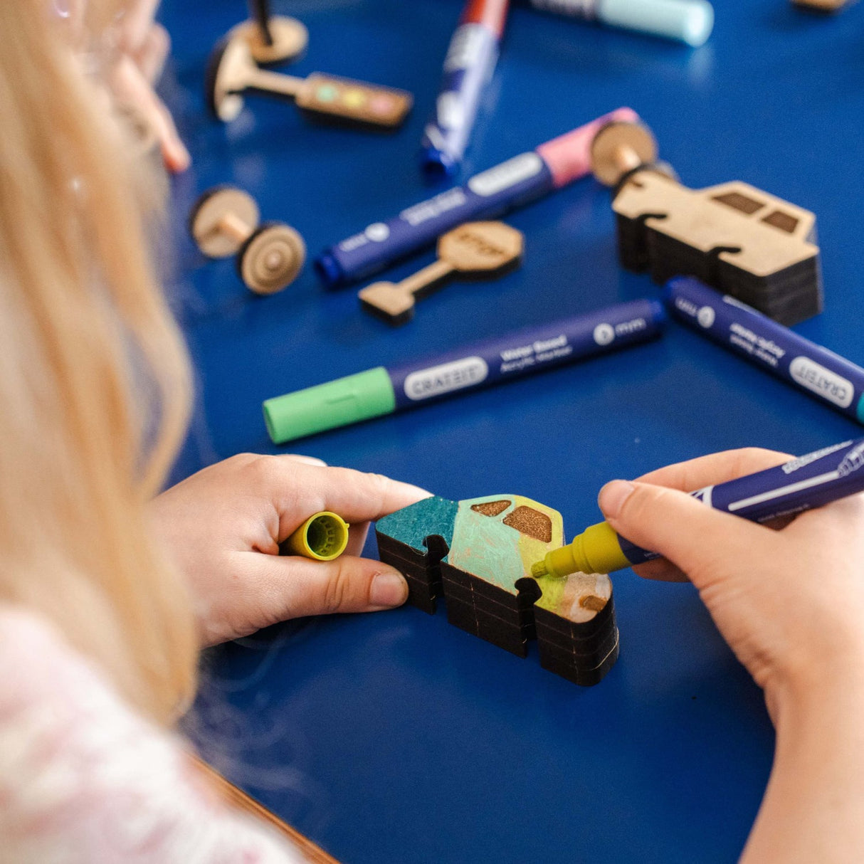 Crateit Town Wooden Toy Bus Adventures