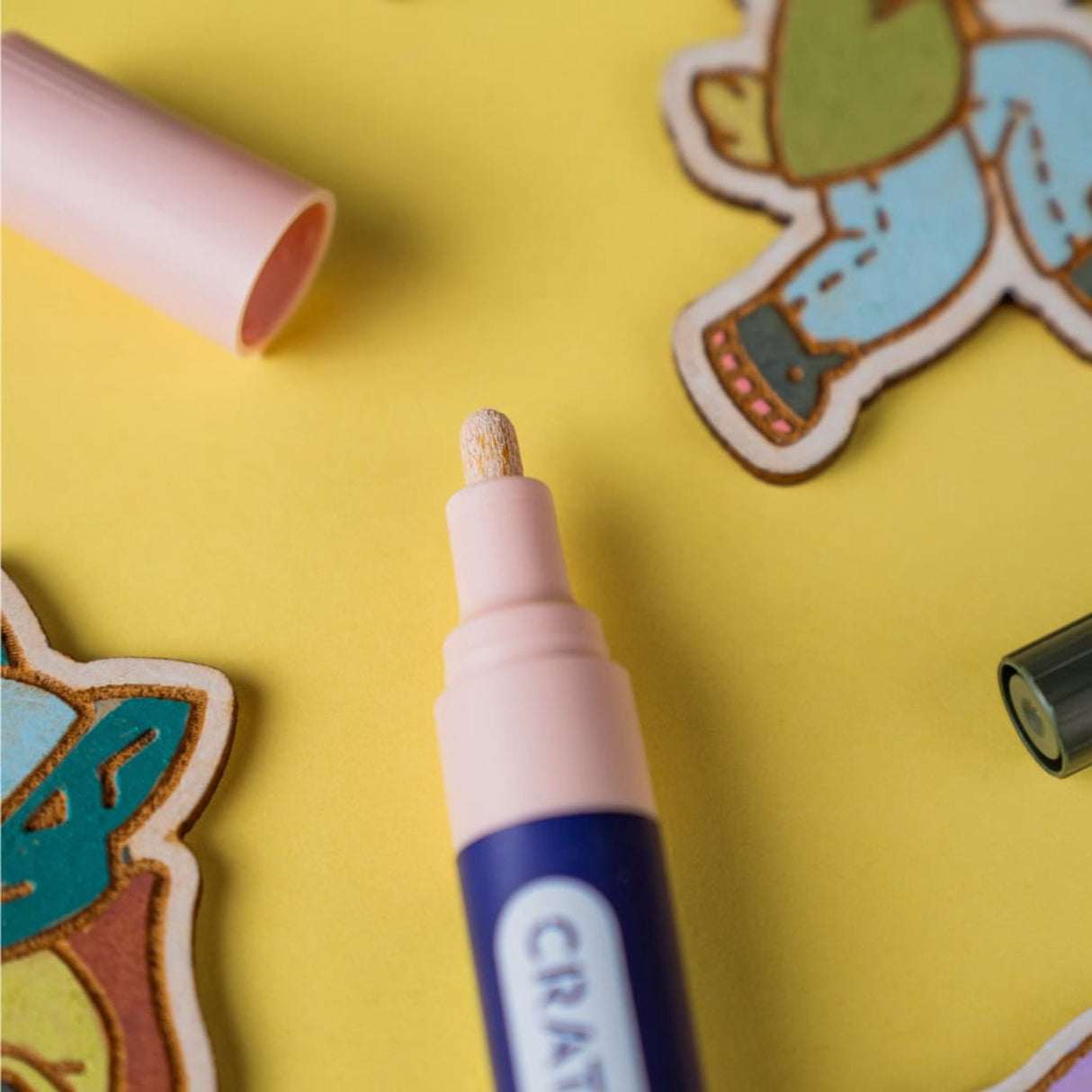 Crateit Pastel Markers 1mm 6 Pack