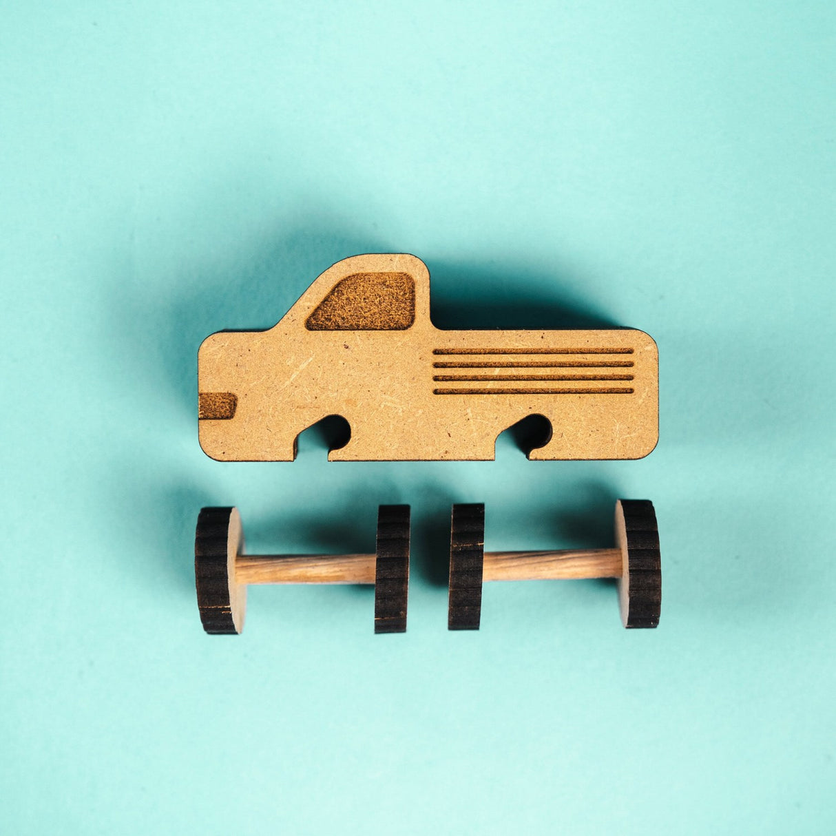 Crateit Town Wooden Toy Thunder Truck