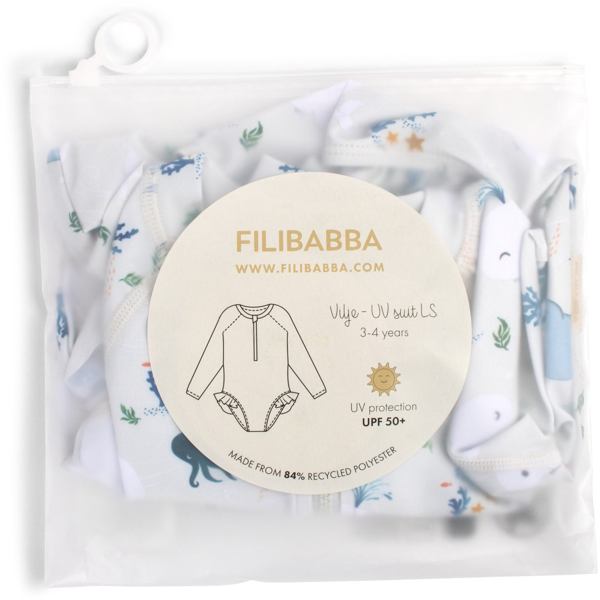 FILIBABBA Christian's Whale Tales Vilje Uv Suit