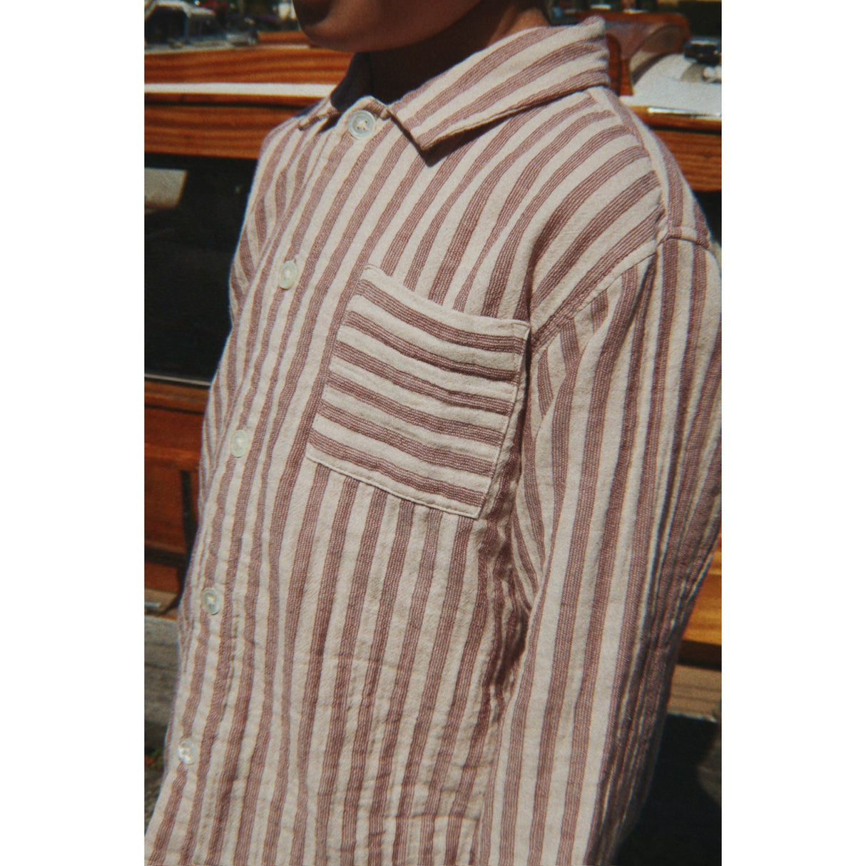 Konges Sløjd Red Stripe Ely Shirt Gots