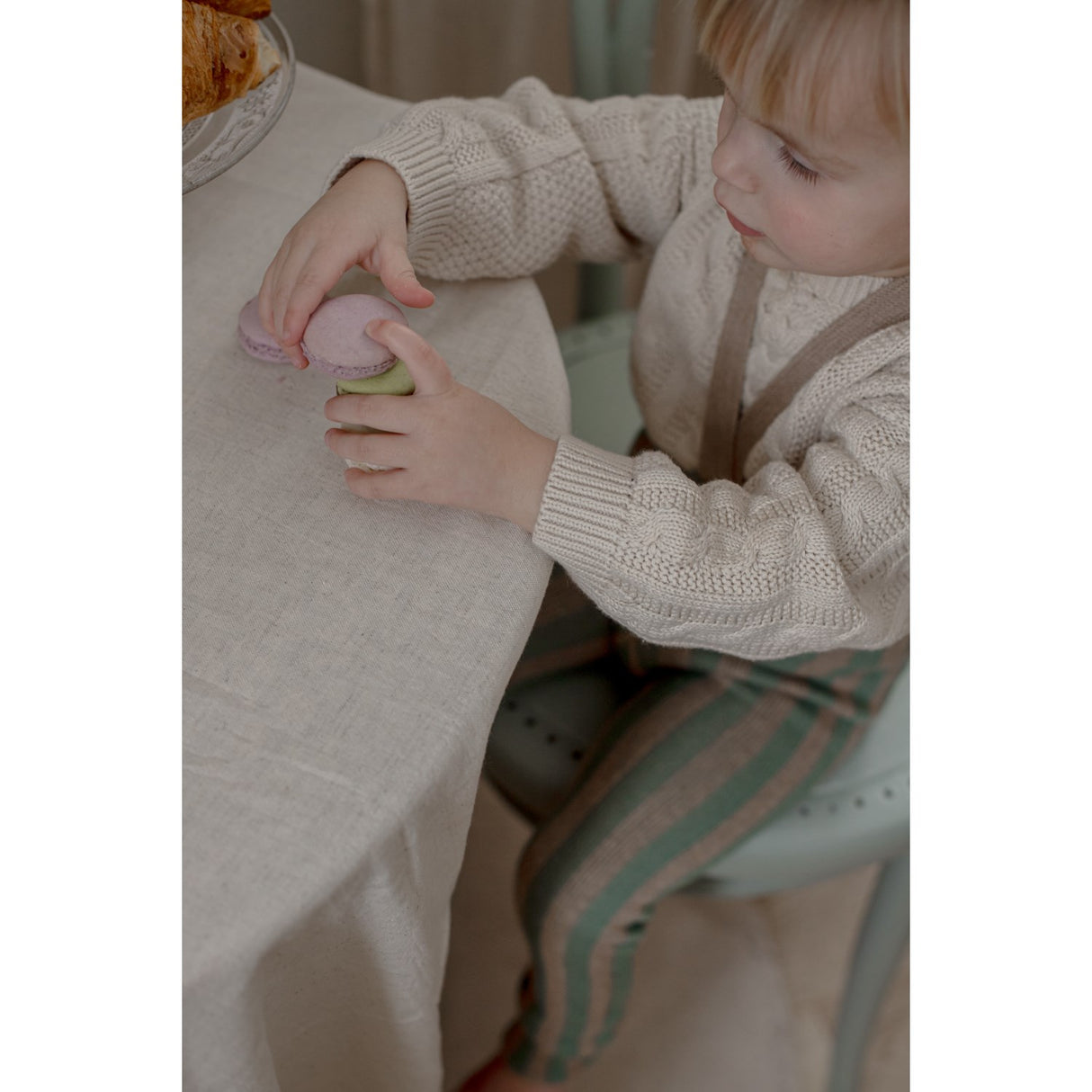 Silly Silas Matcha X Peanut Striped Footless Tights Special Edition