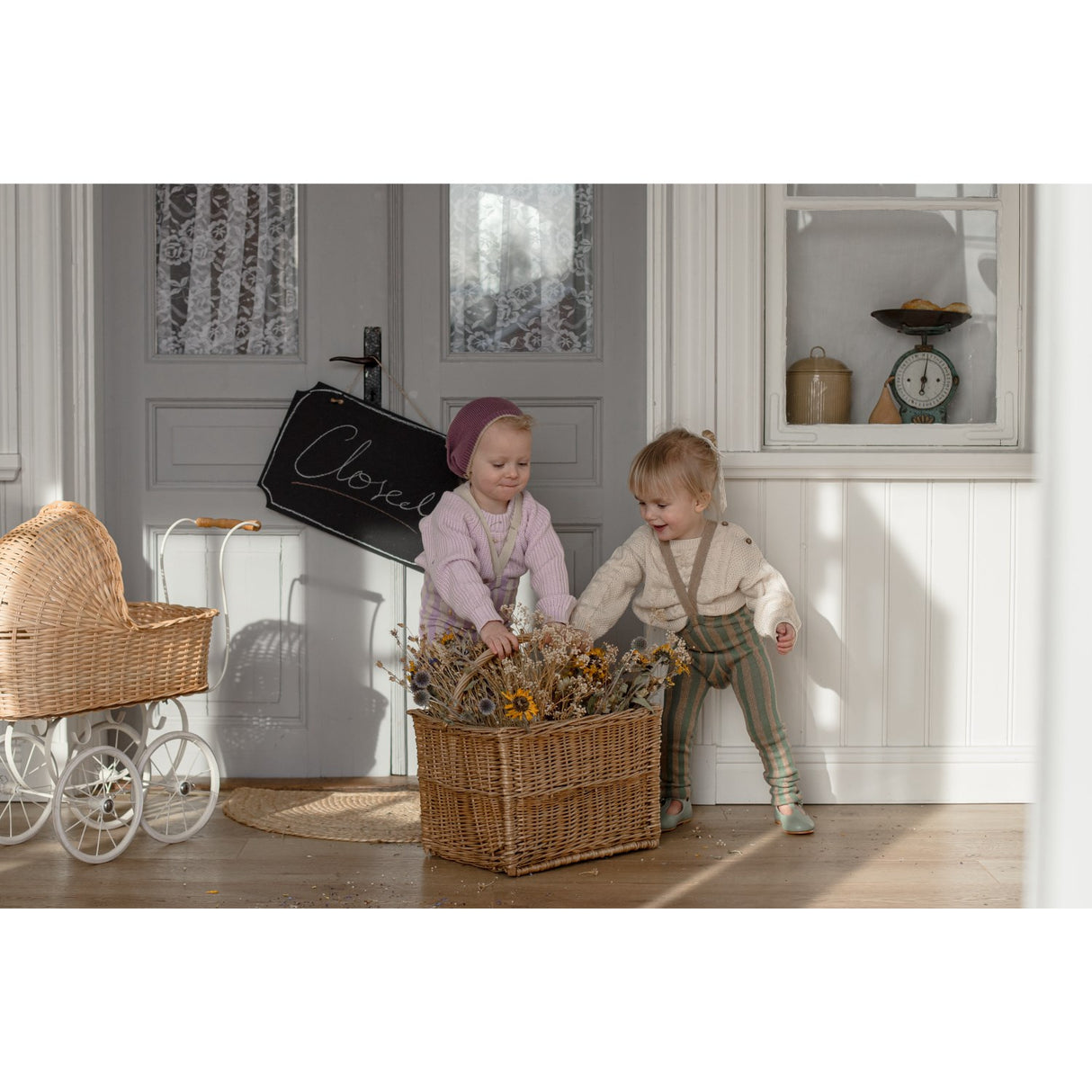 Silly Silas Lavender X Cream Striped Footless Tights Special Edition