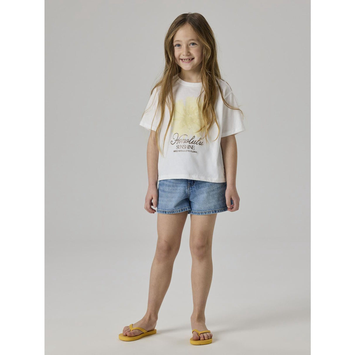Name It Medium Blue Denim Nkfrose Mom Dnm Shorts 1141-Mj Noos