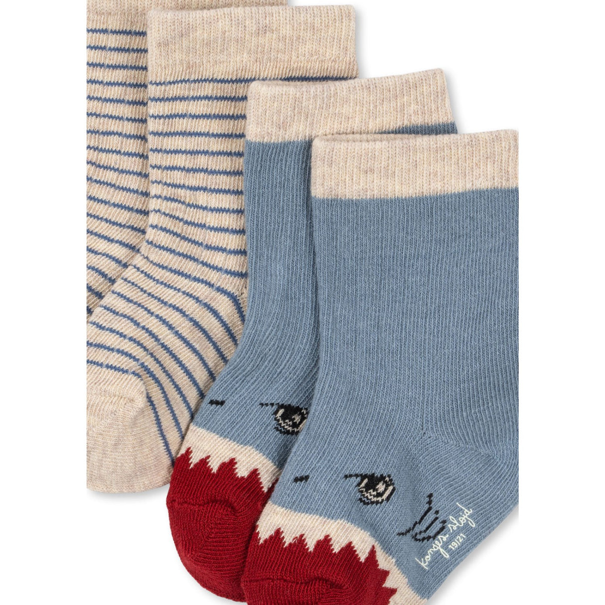 Konges Sløjd Shark 2 Pack Shark Rib Socks