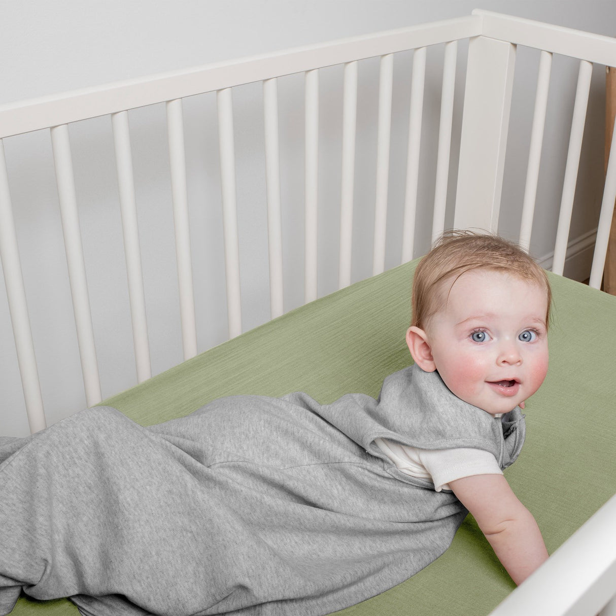 Ingenuity SwaddleMe™ Muslin Night Sack Sleeper - Moss