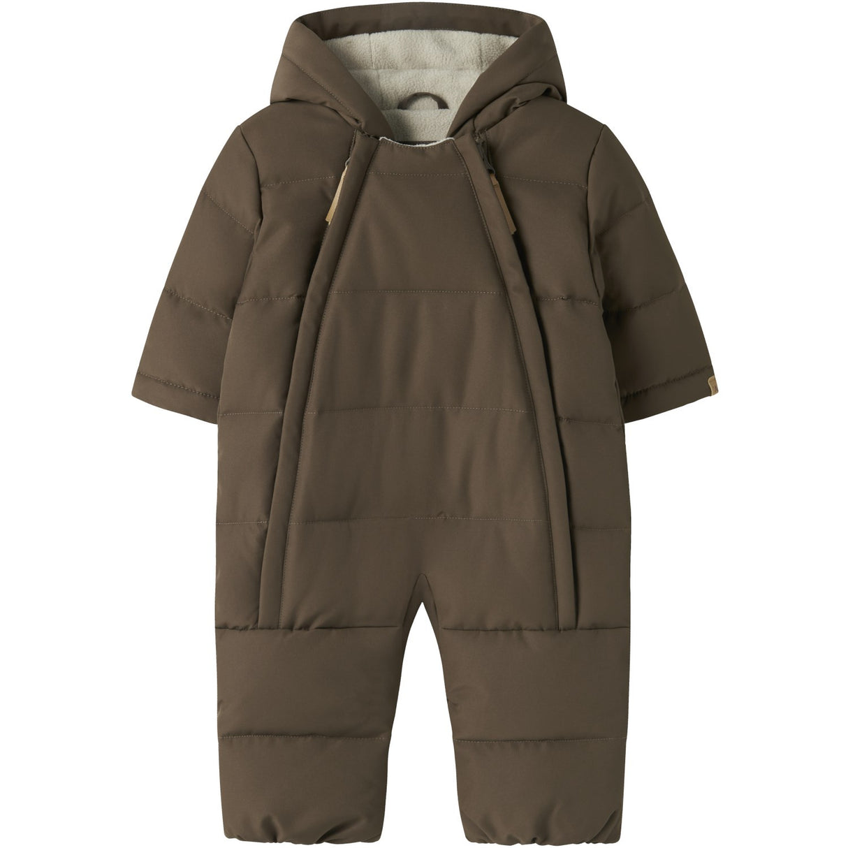 Lil'Atelier Dark Earth Nbnlamedow03 Puffer Snowsuit Fo Lil