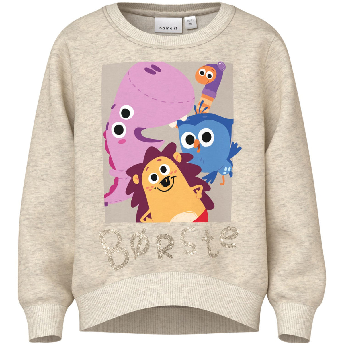 Name It Peyote Melange Nmfabsa Borste Nreg Sweat Bru Dr