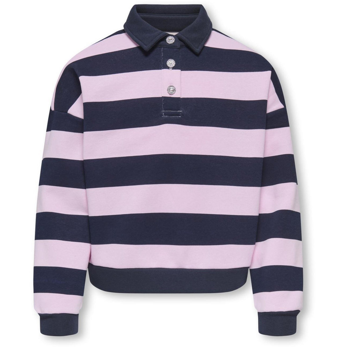 kids ONLY Night Sky Pink Lady Kogsweat Ls Polo Swt