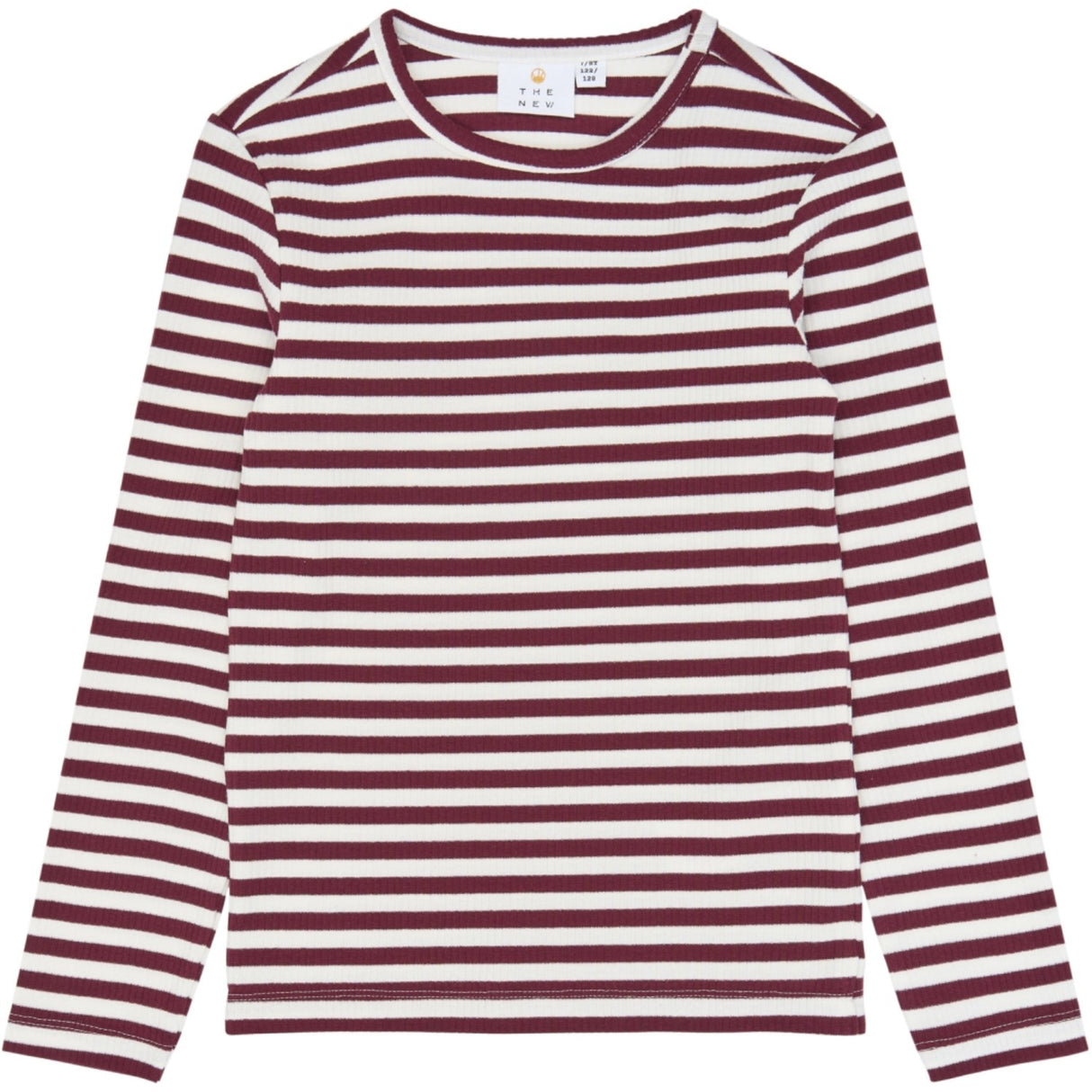 The New Gardenia Striped Tnmoore L_S Rib Tee