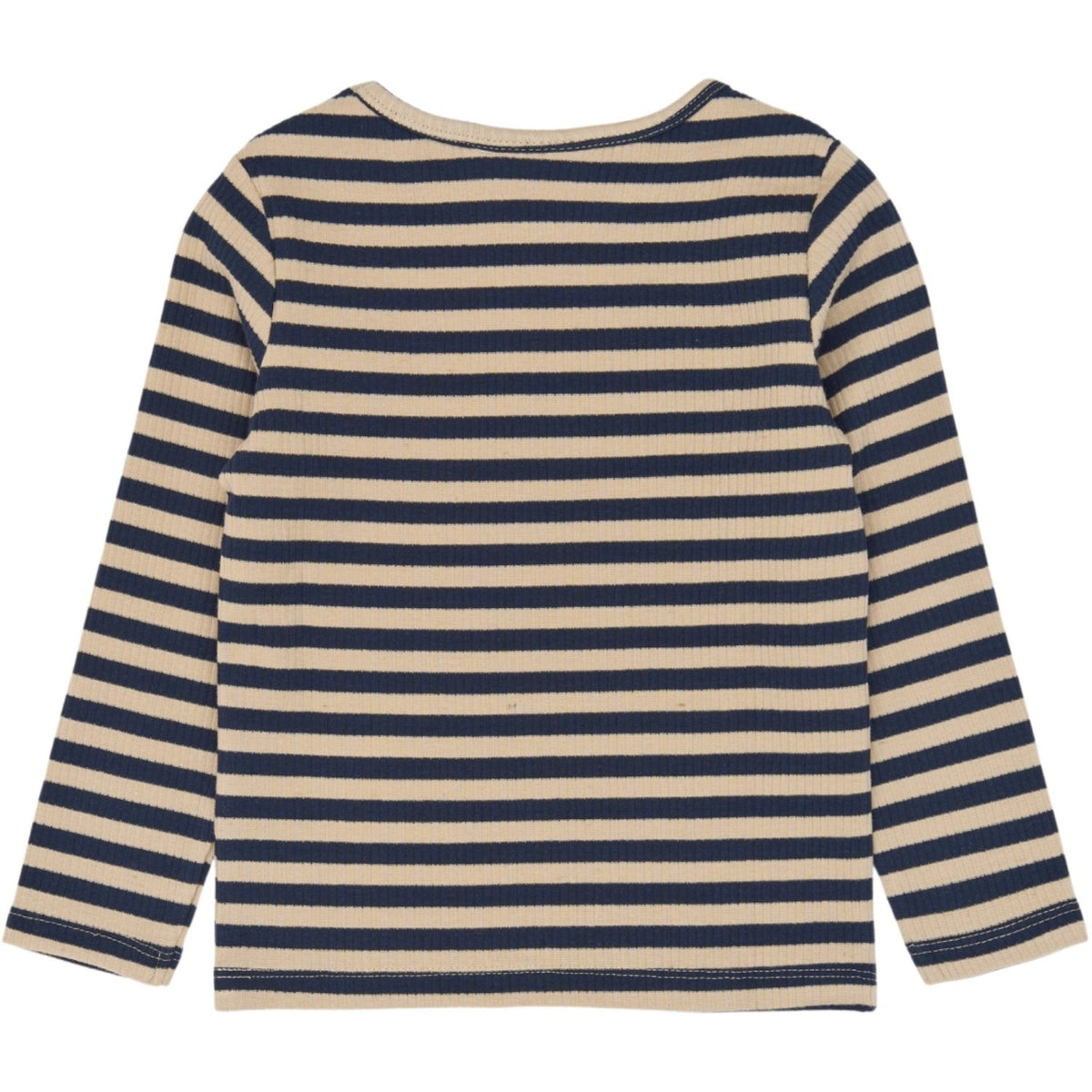THE NEW Siblings Navy Blazer Striped Tnstfro L_S Rib Tee