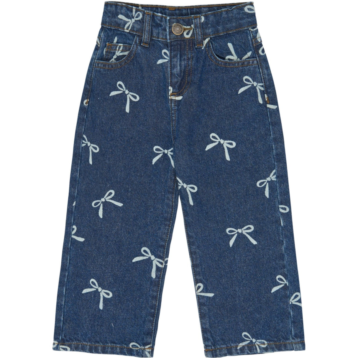 THE NEW Siblings Medium Blue Denim AOP Tnstvinaya Regular Fit Jeans