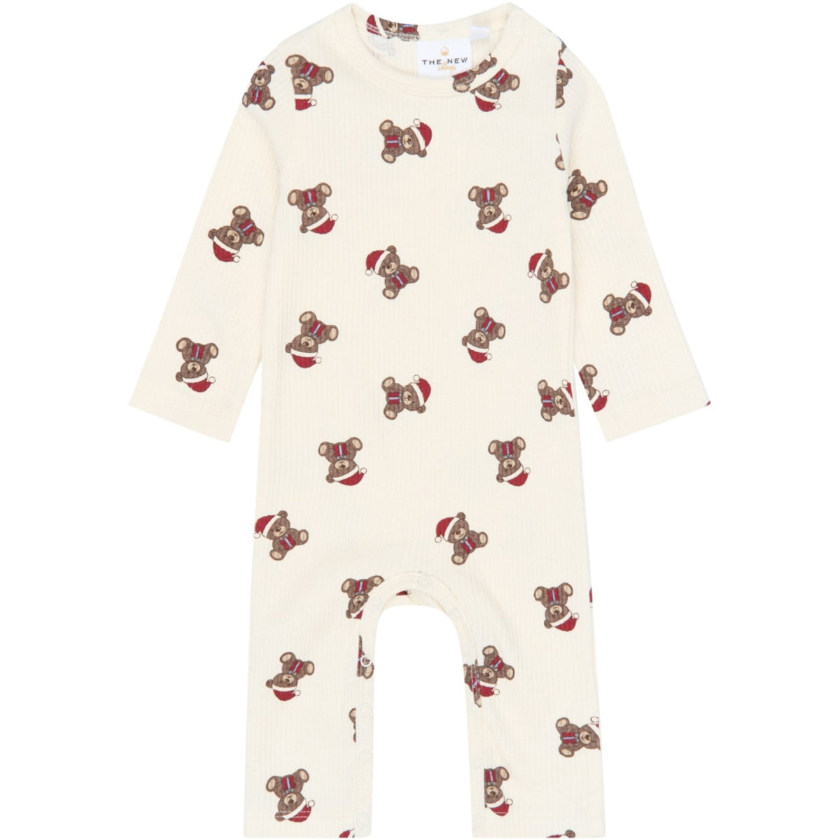 THE NEW Siblings Gardenia AOP Tnsbholiday Teddy L_S Rib Jumpsuit
