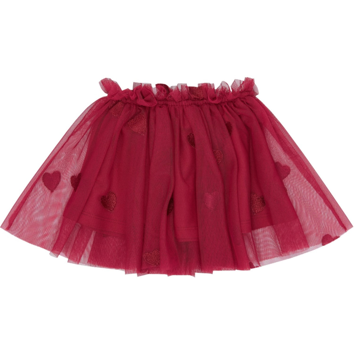 THE NEW Siblings Rio Red Emb Tnsbynalla Mesh Skirt