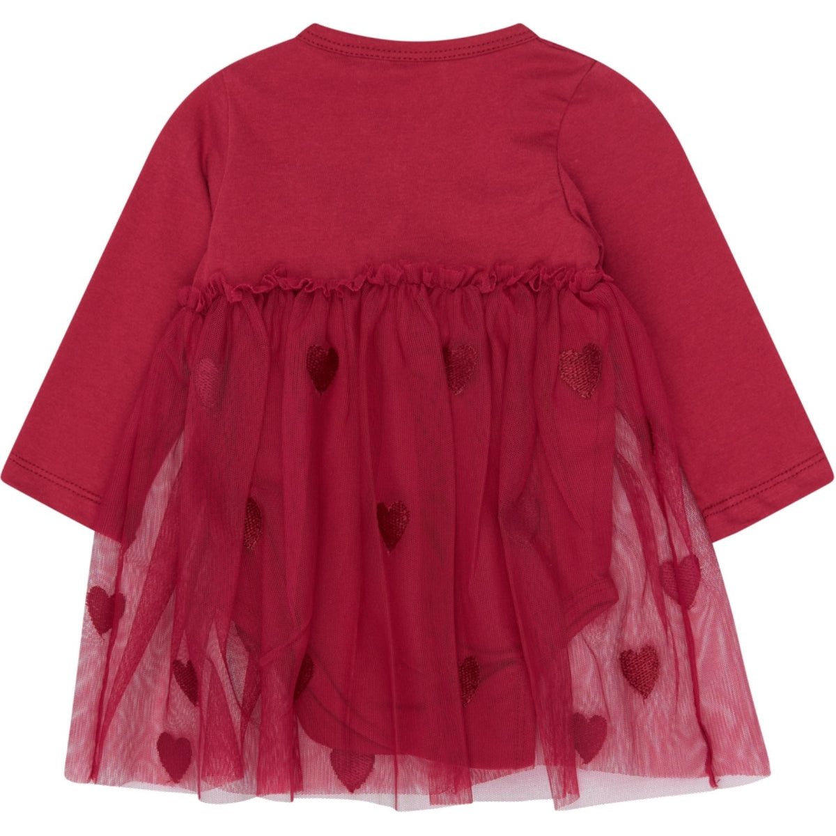 THE NEW Siblings Rio Red Emb Tnsbynalla L_S Mesh Bodydress