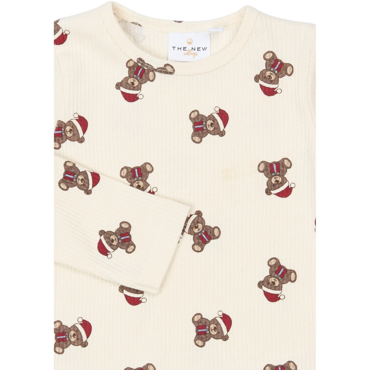 THE NEW Siblings Gardenia AOP Tnstholiday Teddy Rib Night Set