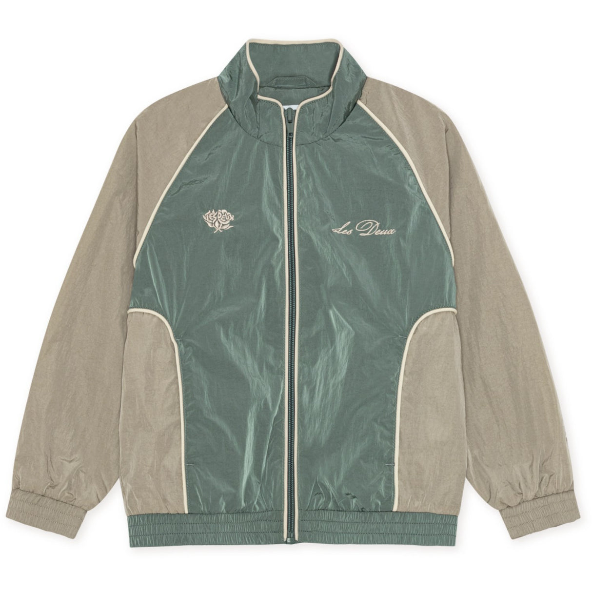 Les Deux Kids Tea Green Shiny Crisp Track Jacket KIDS