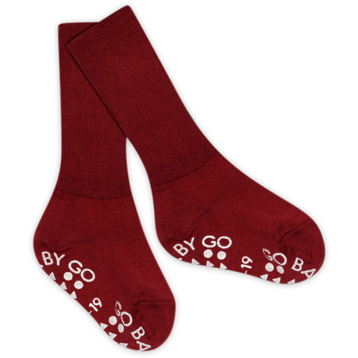 Gobabygo Karanda Red NonSlip Socks Cotton