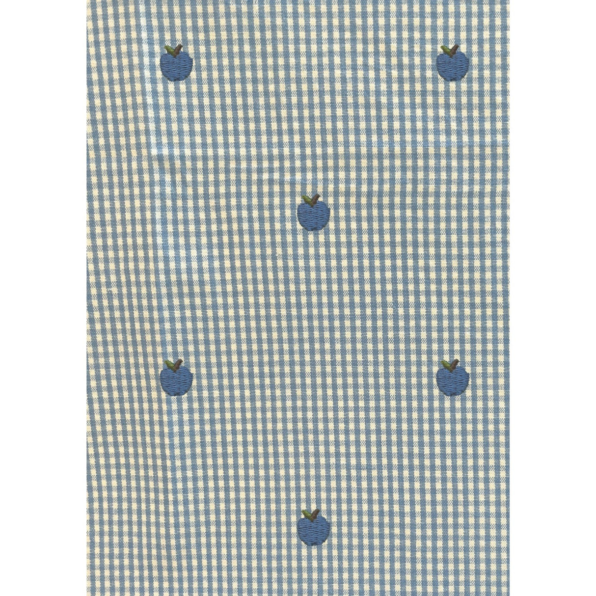 Flöss Light Blue Apple Gingham Ellis Duvet + Pillow Baby