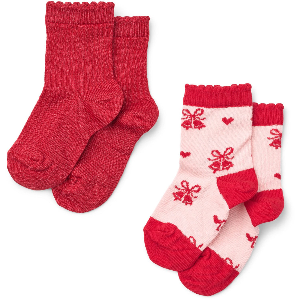 Flöss Red Glitter 2-Pack Vibe Socks 2-Pack
